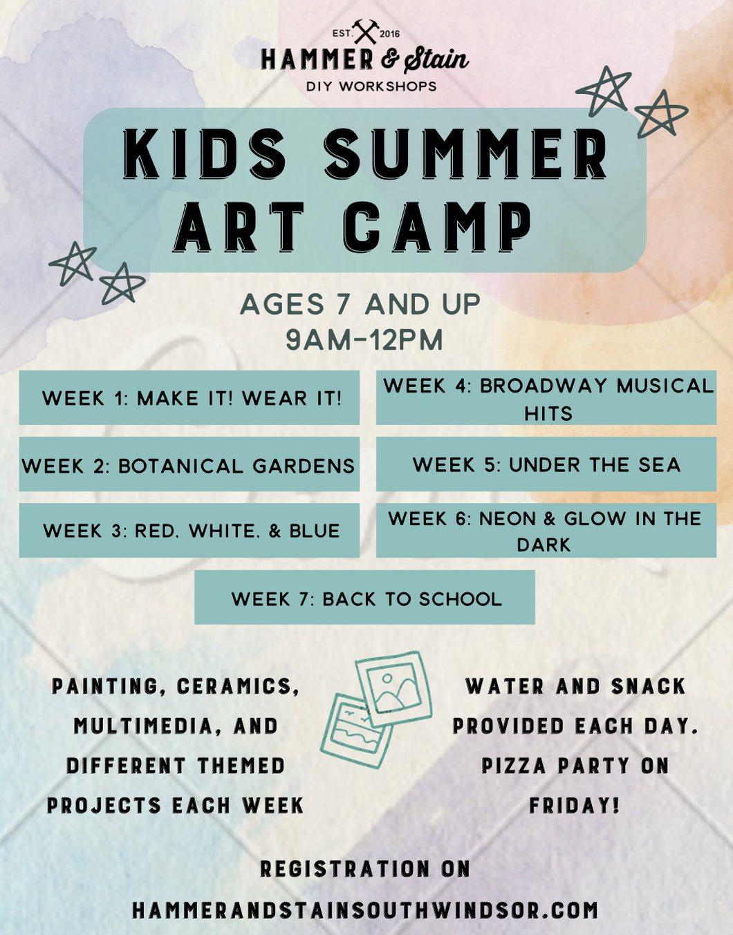 Kids Summer Art Camp 2025