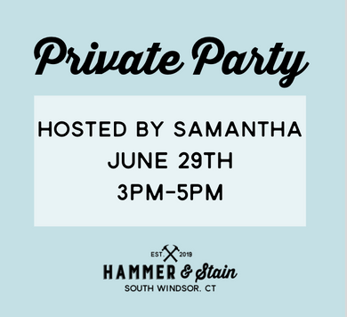 06/29/2024 - Private Party Hosted By Samantha - 3pm