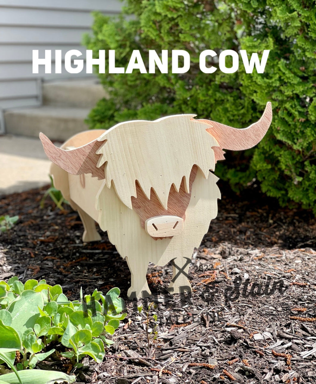 Highland Cow Animal Planter