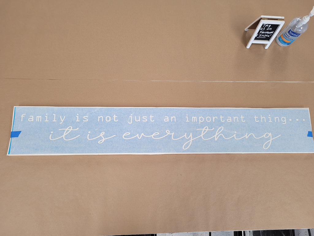 Hammer Home Large Family Plank (4ft long) Hammer & Stain South