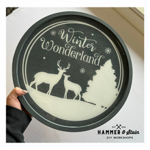 14" Round Holiday Resin Trays
