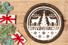 14" Round Holiday Resin Trays