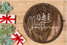 14" Round Holiday Resin Trays