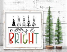 12" Holiday Framed Squares