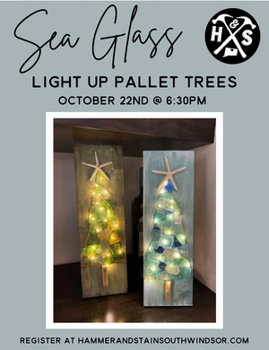 10/22/2024 - Light Up Sea Glass Tree Pallet