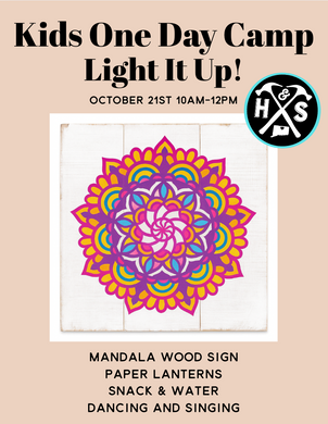 10/20/2025 - Kids One Day Camp Light It Up - 10am-12pm