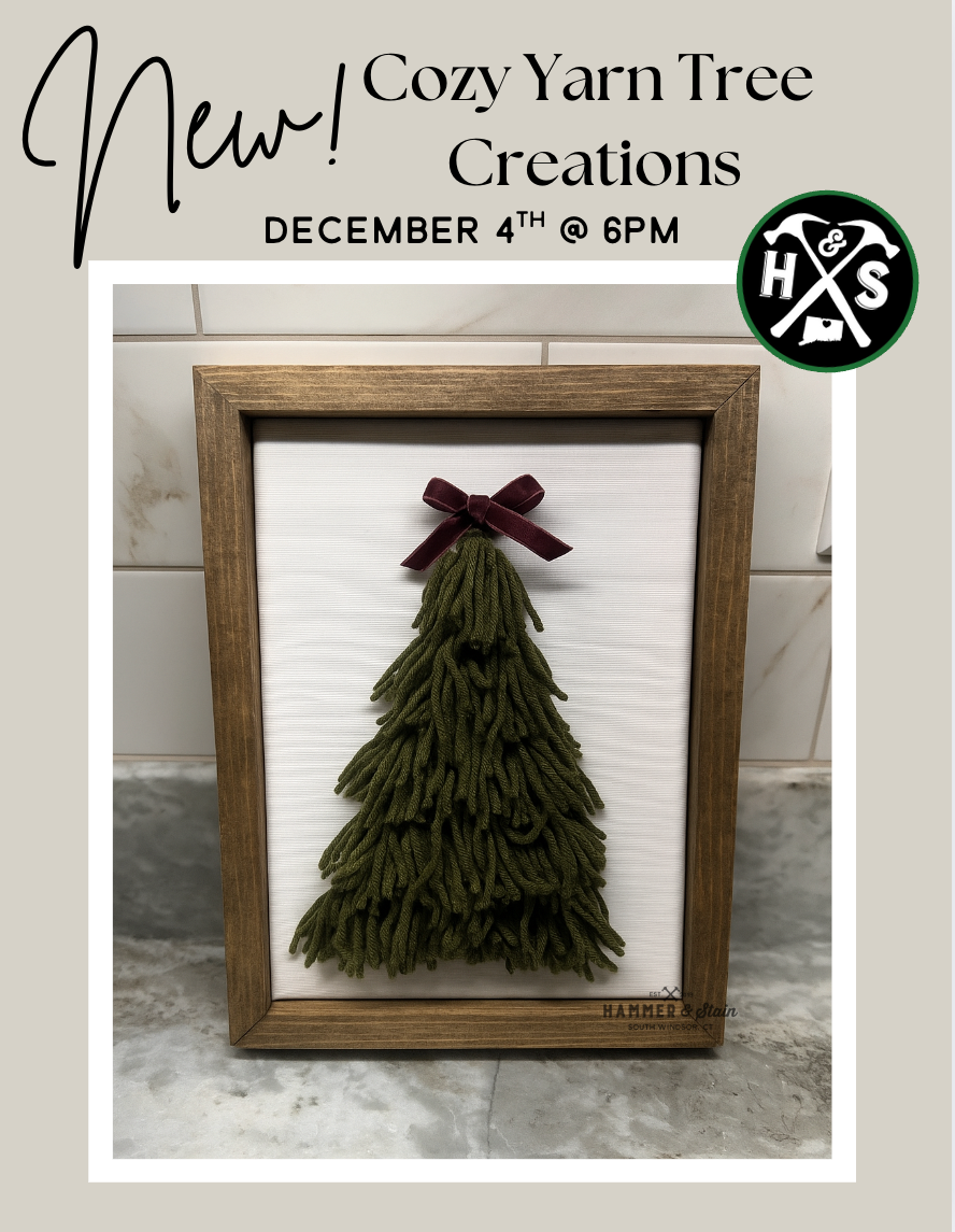 12/04/2025 - Cozy Yarn Tree Creations - 6pm