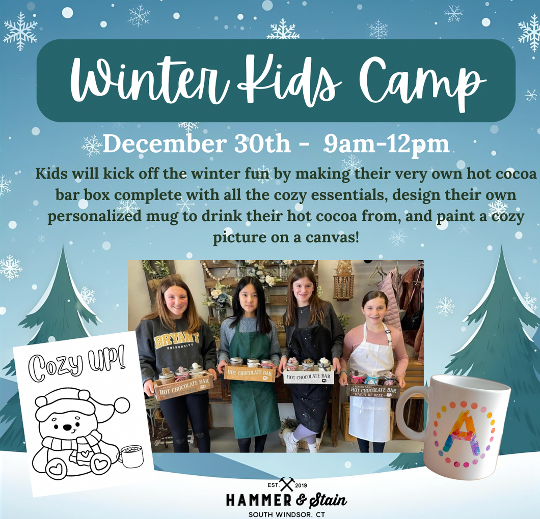 12/30/2025 - Kids Winter Camp (Ages 7+) - 9am-12pm