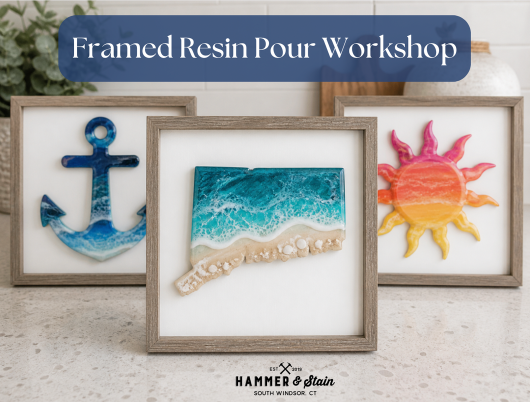 05/15/2026 - Framed Resin Pour Workshop - 6pm LIMITED SPOTS