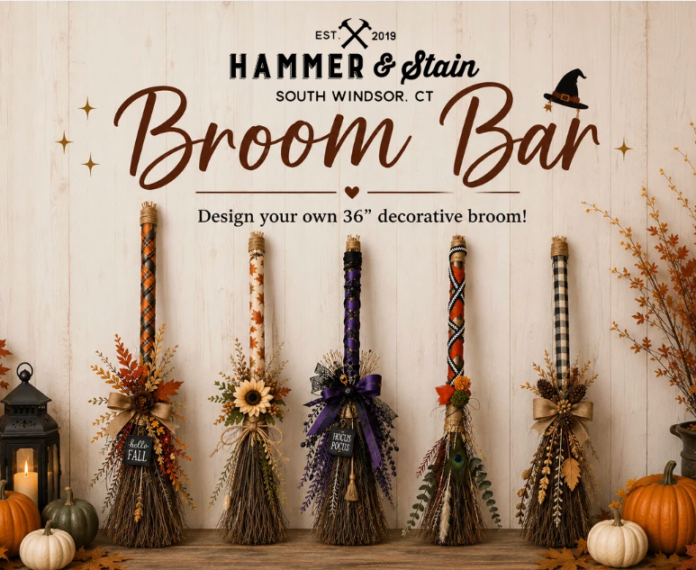 10/06/2026 - Broom Bar: 3ft Decorative Brooms - 6:30pm