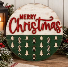 12" Christmas 3-D Rounds