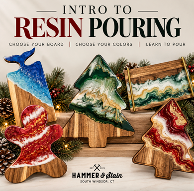 11/05/2026 - Intro to Resin Pour: Acacia Wood Cutting Boards Workshop - 6:30pm