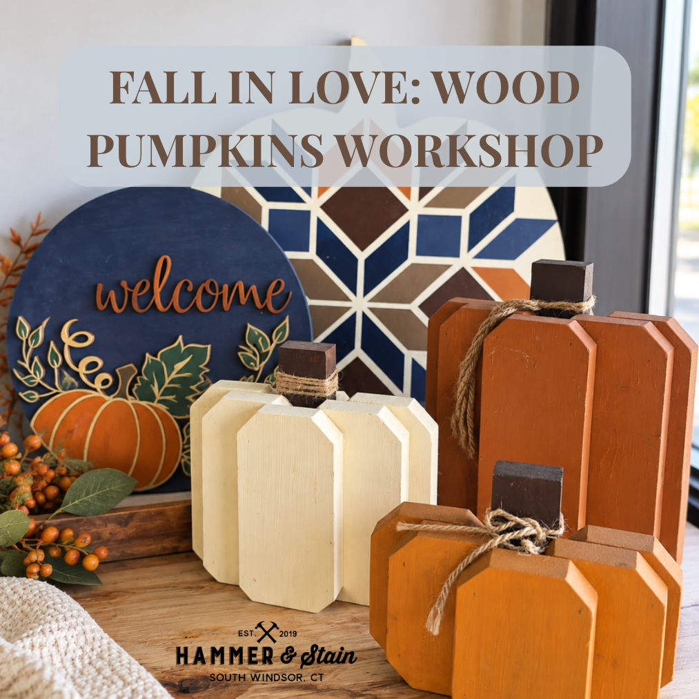 10/22/2026 - Fall in Love: Wood Pumpkins Workshop - 6:30pm