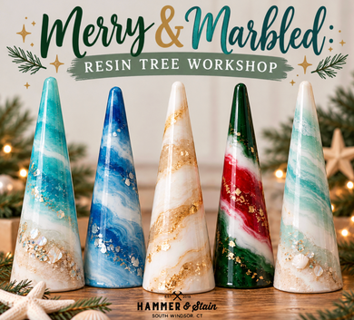 11/13/2026 - Merry & Marbled: Resin Tree Workshop - 6pm