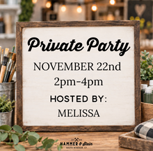 11/22/2026 - Private Party Hosted By Melissa - 2pm