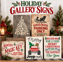 Holiday Gallery Signs