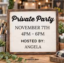 11/07/2026 - Private Party Hosted By Angela - 4pm