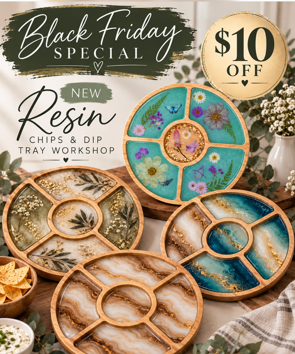 11/27/2026 - **NEW Chips & Dip Resin Tray - 2pm