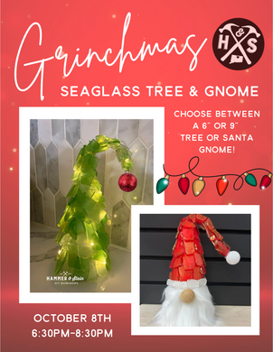 10/08/2024 - Grinchmas Sea Glass Workshop - 6:30pm