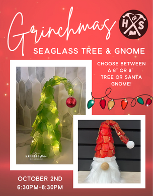 10/02/2024 - Grinchmas Sea Glass Workshop - 6:30pm