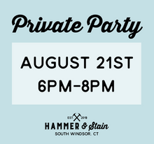 08/21/2025 - Private Party - 6pm
