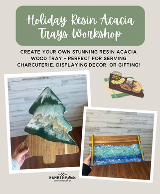 12/07/2025 - Resin Acacia Wood Cutting Boards Workshop - 1:30pm LIMITED SPOTS
