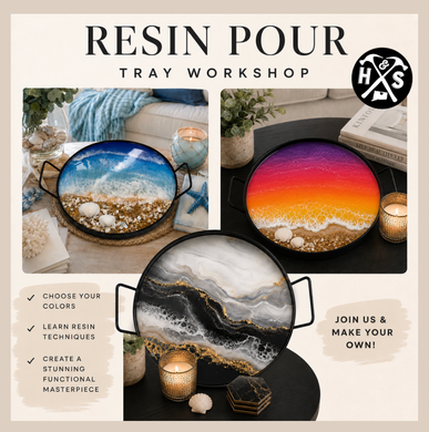 09/28/2026 - **NEW Resin Pour Trays Workshop - 6pm