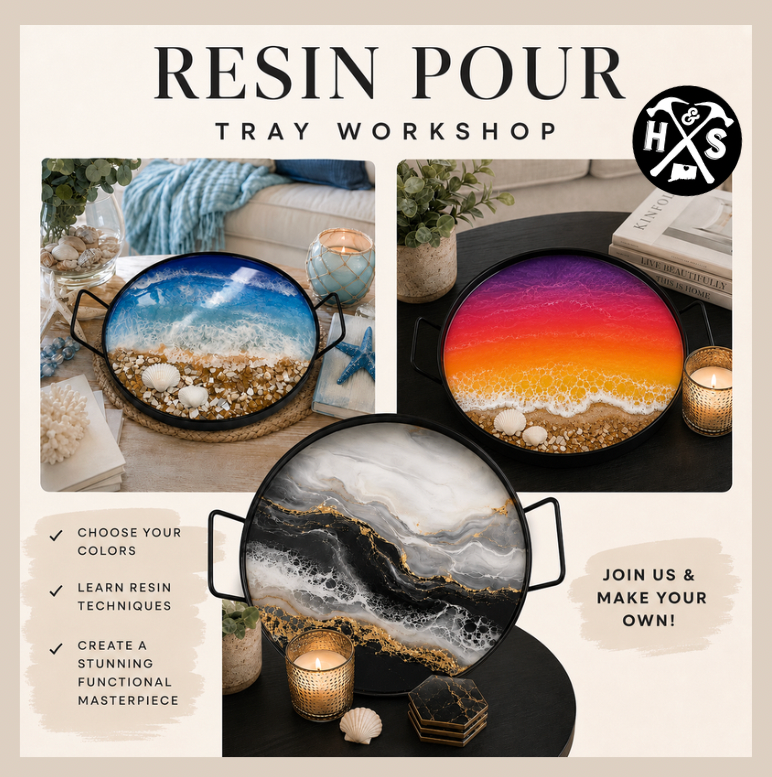 08/06/2026 - Resin Pour Trays Workshop - 6pm