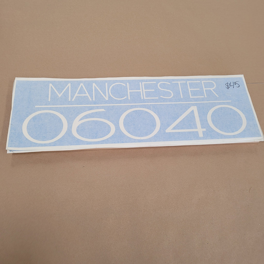 Hammer @ Home - Manchester Zip Code Sign – Hammer & Stain South Windsor