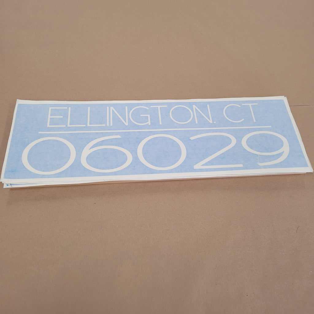 Hammer Home Ellington Zip Code Sign Hammer & Stain South Windsor