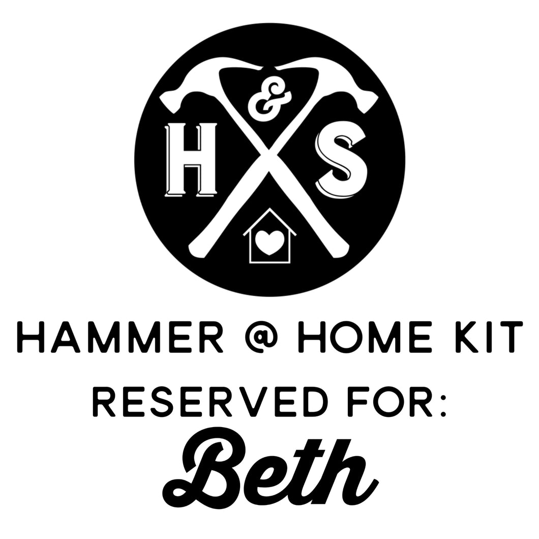 Hammer @ Home Kit (Beth Motuzick)